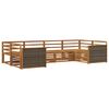 vidaXL Utend&oslash;rs sofa-sett 6 pcs Naturlig