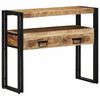 vidaXL Konsollbord med skuff Brun 90 x 33 x 75 cm Massiv mango tre