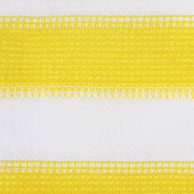 vidaXL Balkongskjerm gul og hvit 90x300 cm HDPE