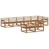 vidaXL Utend&oslash;rs sofa-sett 8 pcs Naturlig Solid akasietre