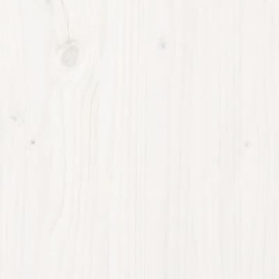 vidaXL Hundeseng hvit 95,5 x 65,5 x 28 cm heltre furu