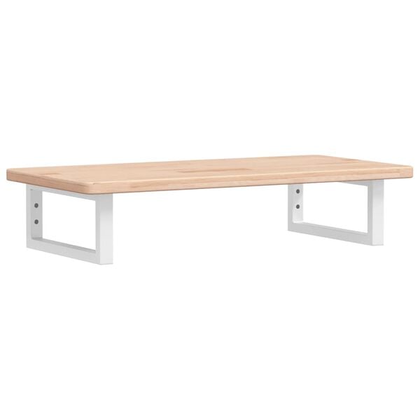 vidaXL Servanthylle veggmontert stål og heltre eik