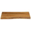 vidaXL Bordplate 70x60x2,5 cm naturlig kant heltre mango