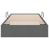 vidaXL Seng med Oppbevaring med madrass M&oslash;rkegr&aring; 90 x 190 cm stoff
