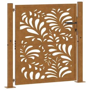vidaXL Hageport 100x100 cm v&aelig;rbestandig st&aring;lb&oslash;lgedesign