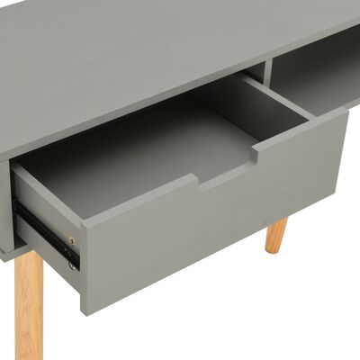 vidaXL Konsollbord grå 80x30x72 cm heltre furu