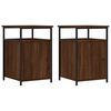 vidaXL Nattbord 2 stk brun eik 40x42x60 cm konstruert tre