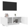 vidaXL TV-benk hvit 100x35x40 cm konstruert tre
