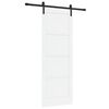 vidaXL Skyved&oslash;r 78 x 211 cm Konstruert tre Hvit og svart