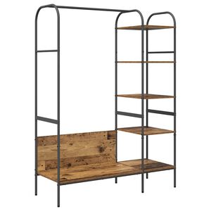 vidaXL Klesstativ Brun eik 120 x 44 x 160 cm Konstruert tre