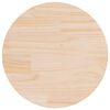 vidaXL Bordplate rund &Oslash;70x3 cm heltre furu