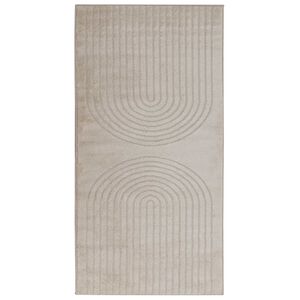 vidaXL Innend&oslash;rs teppe GALATI Beige 80 x 150 cm Polyester Medium Pile
