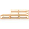 vidaXL Hagesofagruppe 4 deler heltre furu