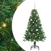 vidaXL Kunstig juletre med 150 LED gr&oslash;nn 150 cm PVC og St&aring;l og Plast