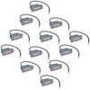 vidaXL Innfelte LED-trappelys 12 stk 44x111x56 mm