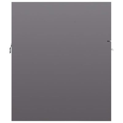 vidaXL Servantskap høyglans grå 41x38,5x46 cm sponplate