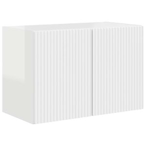 vidaXL TV Veggskap H&oslash;yglanset hvit 59,5 x 31 x 40 cm Konstruert tre