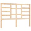 vidaXL Sengegavl 126x4x104 cm heltre furu