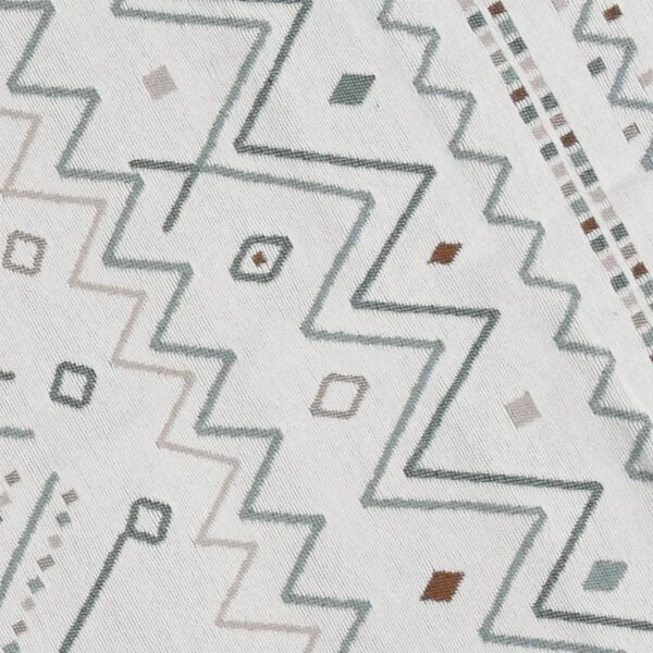 vidaXL Teppe beige og bl&aring; 80x150 cm bomull