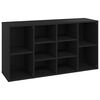 vidaXL Skobenk svart 103x30x55 cm konstruert tre