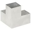 vidaXL Stolpesko 4 stk Y-form galvanisert metall 101x101 mm