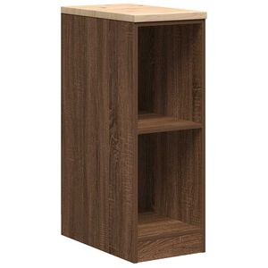 vidaXL Garasje Oppbevaringsskap Brun Eik 30x51x85 cm Heltre Furu