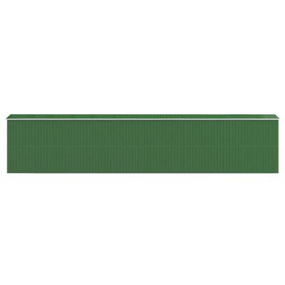 vidaXL Hageskur grønn 192x938x223 cm galvanisert stål