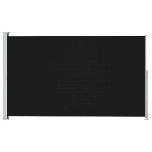 vidaXL Uttrekkbar sidemarkise 200x300 cm svart
