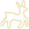 vidaXL Julereinsdyrfigur med 72 lysdioder varmhvit 57x55x4,5 cm
