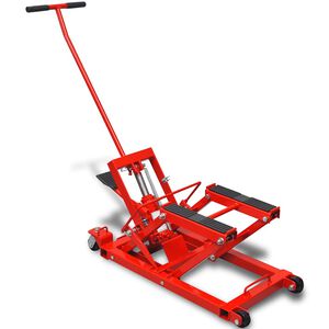 vidaXL Hydraulisk jekk motorsykkel/ATV 680 kg r&oslash;d