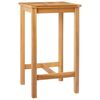vidaXL Barbord Naturlig 60 x 60 x 105 cm Solid teak