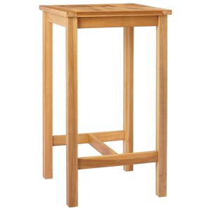 vidaXL Barbord Naturlig 60 x 60 x 105 cm Solid teak