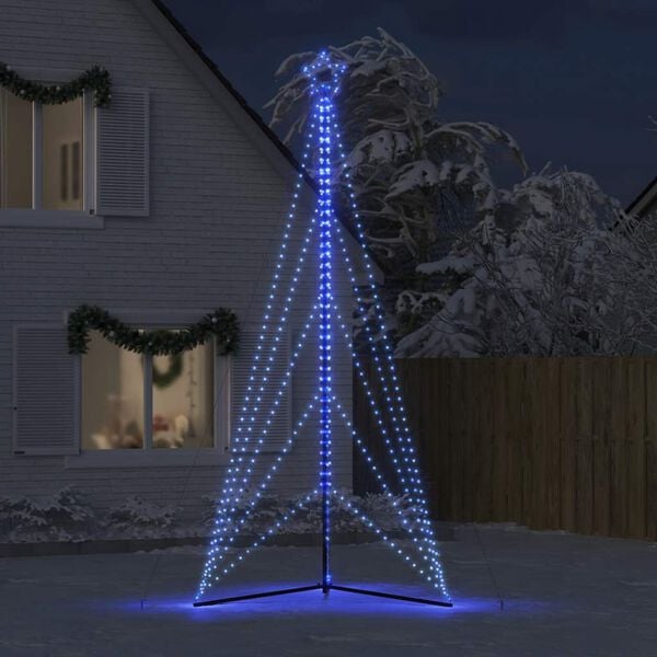 vidaXL LED Juletre 615 LEDs Blå 404,5 cm