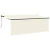 vidaXL Uttrekkbar markise Krem 350 x 200 cm Polyester og aluminium