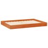 vidaXL Hundeseng Vokset Brun 101,5 x 74 x 9 cm Massiv furu