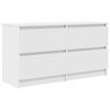 vidaXL TV-benk hvit 100x35x54 cm konstruert tre