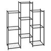 vidaXL Blomsterstativ 83x25x100 cm svart jern