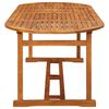vidaXL Hagespisegruppe 9 deler 220x90x75 cm heltre akasie