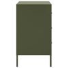 vidaXL Nattbord 2 stk olivengrønn 36x39x68 cm stål