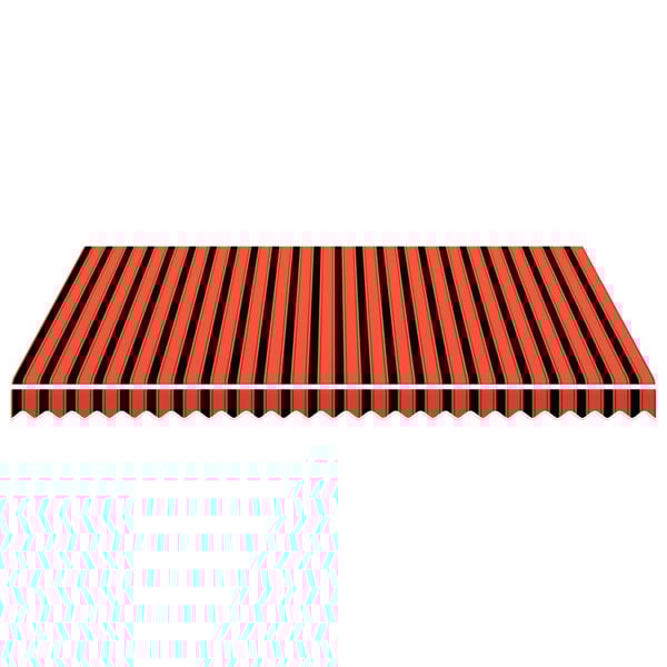 vidaXL Markiseduk oransje og brun 350x250 cm