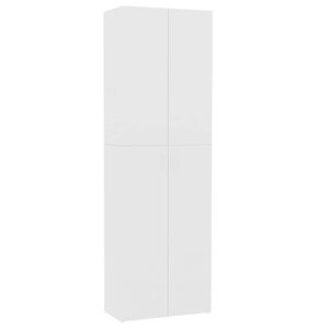 vidaXL Kontorskap hvit 60x32x190 cm konstruert tre