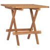 vidaXL Sammenleggbart hagebord 50x50x50 cm heltre teak