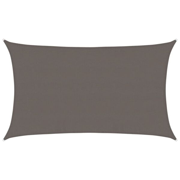 vidaXL Solseil 160 g/m&sup2; antrasitt 5x8 m HDPE