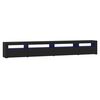 vidaXL TV-benk med LED-lys svart 270x35x40 cm