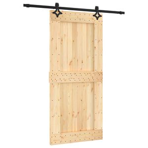 vidaXL Skyved&oslash;r 95 x 210 cm Massiv Furu Tre (Ubehandlet)