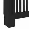 vidaXL Radiator Deksel 2 pcs Svart 172 x 19 x 81,5 cm Konstruert tre