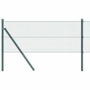 vidaXL Sveiset tr&aring;dgjerde for bakken 25 x 0,8 m PVC-belagt st&aring;l Gr&oslash;nn