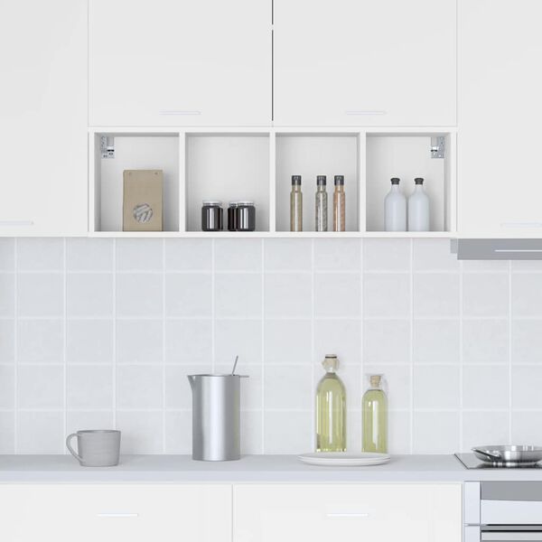 vidaXL Hengende skap Hvit 30 x 29,5 x 100 cm Konstruert tre