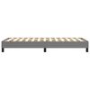 vidaXL Boxspring-sengeramme m&oslash;rkegr&aring; 90x190 cm Single stoff