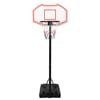 vidaXL Basketballstativ hvit 237-307 cm polyeten
